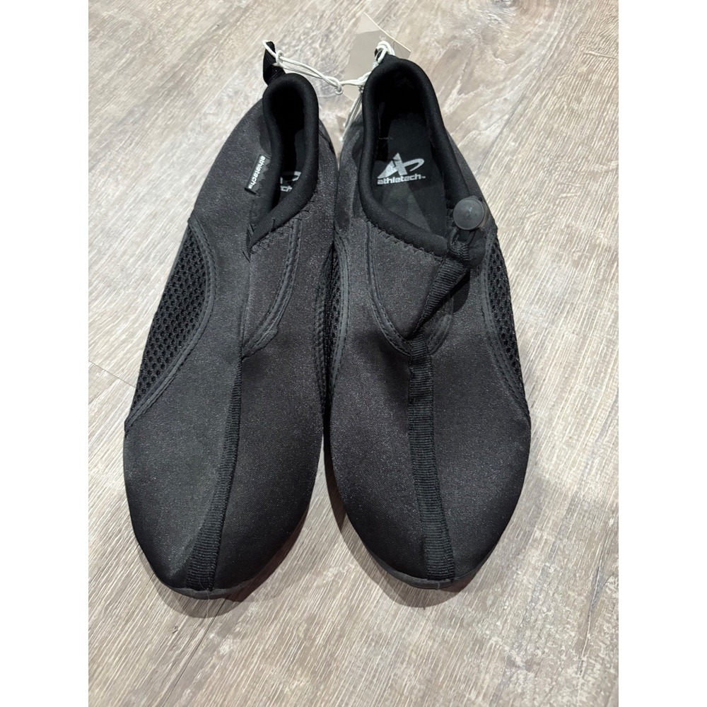Athletetech Black Water‎ Shoes Swim Surf Pool Beach Aqua Socks Sz 9/10